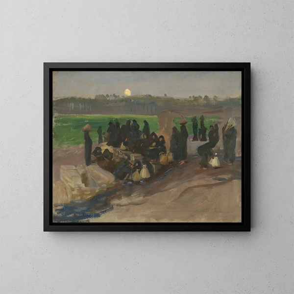 Waterdragers op de Nijl - John Singer Sargent — ingelijst kunstwerk aan de muur