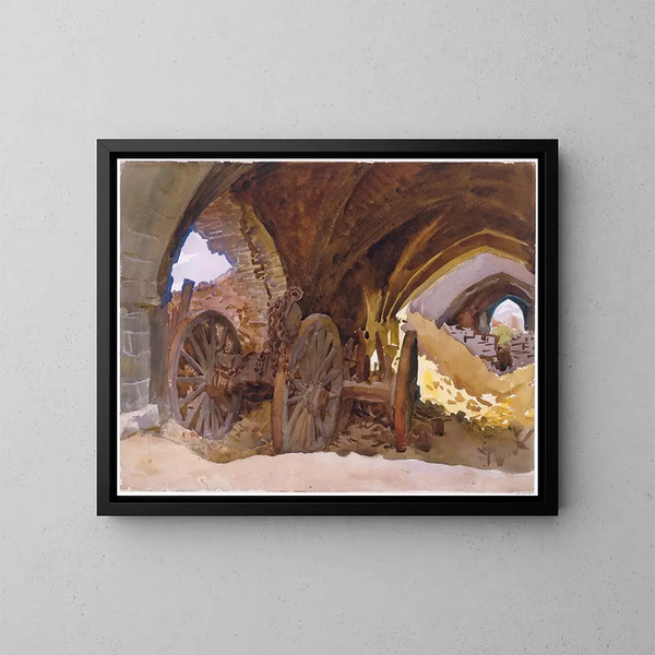 Roues dans la voûte - John Singer Sargent — ingelijst kunstwerk aan de muur