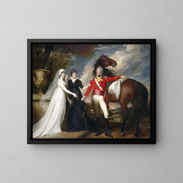 van kolonel William Fitch en zijn zussen Sarah en Ann Fitch - John Singleton Copley — ingelijst kunstwerk aan de muur