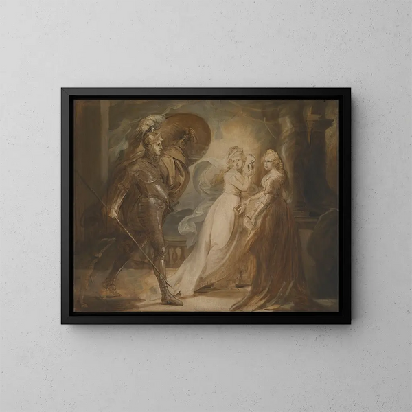 Studie voor de Ridder van het Rode Kruis - John Singleton Copley — ingelijst kunstwerk aan de muur