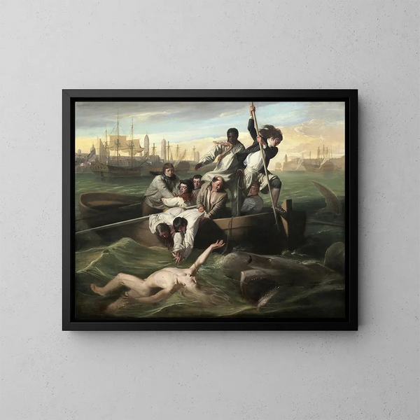 Watson en de haai - John Singleton Copley — ingelijst kunstwerk aan de muur