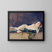 nieuw met groene sjaal - John Sloan — ingelijst kunstwerk aan de muur