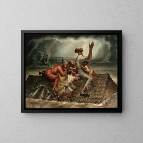 Le Mississippi - John Steuart Curry — ingelijst kunstwerk aan de muur