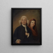 De gouverneur Jonathan Trumbull Sr en mevrouw Trumbull Faith Robinson - John Trumbull — ingelijst kunstwerk aan de muur