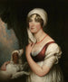 van Sarah Trumbull met een spaniel - John Trumbull — weergave van het kunstwerk