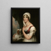 van Sarah Trumbull met een spaniel - John Trumbull — ingelijst kunstwerk aan de muur
