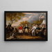 De overgave van generaal Burgoyne aan Saratoga op 16 oktober - John Trumbull — ingelijst kunstwerk aan de muur