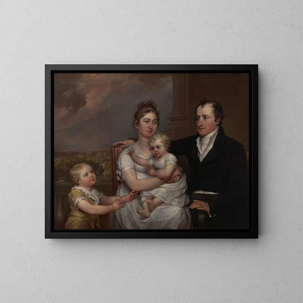 La famille Vernet - John Trumbull — ingelijst kunstwerk aan de muur
