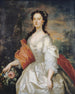 Portrait of a woman in white - John Vanderbank — artwork view