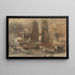 Een romantisch landschap - John Varley — ingelijst kunstwerk aan de muur