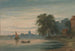View along the Thames towards the old church of Chelsea - John Varley — artwork view