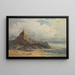 Figuren op het strand in Barmouth, Noord-Wales - John Varley — ingelijst kunstwerk aan de muur