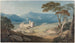 Château de Harlech et Snowdon - John Varley — weergave van het kunstwerk