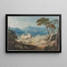 Château de Harlech et Snowdon - John Varley — ingelijst kunstwerk aan de muur