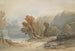 Landschap met Meer en Figuur - John Varley — weergave van het kunstwerk