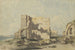 Abdij van Lindisfarne op Holy Island, Northumberland - John Varley — weergave van het kunstwerk