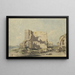 Abdij van Lindisfarne op Holy Island, Northumberland - John Varley — ingelijst kunstwerk aan de muur