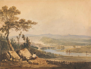 Ludlow, Shropshire - John Varley — weergave van het kunstwerk