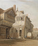 Oude huizen in Coventry - John Varley — weergave van het kunstwerk