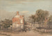 La Tamise nabij de gevangenis Millbank Londen - John Varley — weergave van het kunstwerk