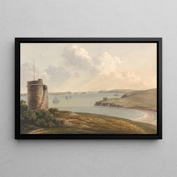 John Warwick Smith - View from the Vidette Near Hakin on Signal Hill Looking Beyond Nangle Point and Thorn Island Pembrokeshire.webp