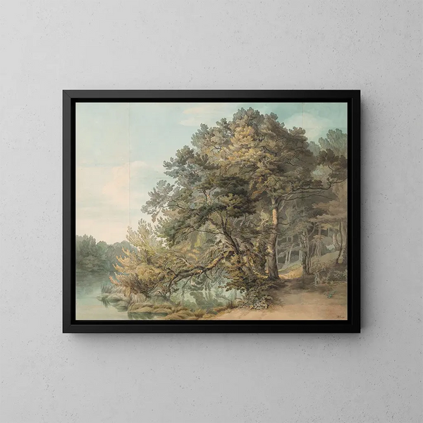 Peamore Devon - John White Abbott — ingelijst kunstwerk aan de muur