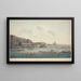 View of London Taken on the Thames near York Stairs - John William Edye — framed artwork on a wall