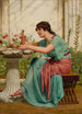 Un dilettante - John William Godward — weergave van het kunstwerk