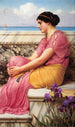 L'absence rend le cœur plus tendre - John William Godward — weergave van het kunstwerk