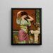 Julia - John William Godward — ingelijst kunstwerk aan de muur
