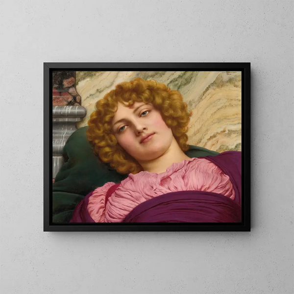 Myrhinna - John William Godward — ingelijst kunstwerk aan de muur