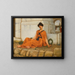 La Fille aux fleurs - John William Godward — ingelijst kunstwerk aan de muur