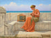 Liederen zonder woorden - John William Godward — weergave van het kunstwerk