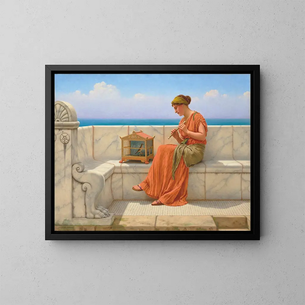 Liederen zonder woorden - John William Godward — ingelijst kunstwerk aan de muur