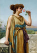 La Rose parfumée - John William Godward — weergave van het kunstwerk