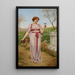 Le Petit Bouquet - John William Godward — ingelijst kunstwerk aan de muur