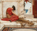 La Dispute - John William Godward — weergave van het kunstwerk