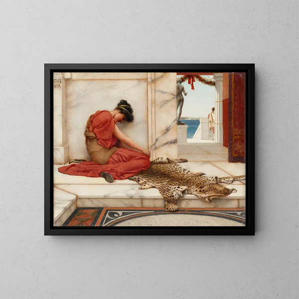 La Dispute - John William Godward — ingelijst kunstwerk aan de muur