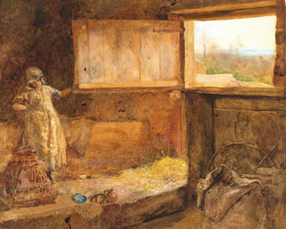 Het hooiveld - John William North — weergave van het kunstwerk