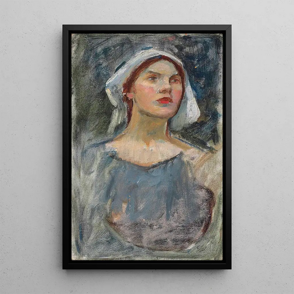 John William Waterhouse - Head study for The Enchanted Garden.webp