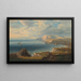 Wandelaars op de kliffen boven Freshwater Bay gezien vanaf het oosten - John Wilson Carmichael — ingelijst kunstwerk aan de muur