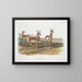 American antelope, male and female - John Woodhouse Audubon — framed artwork on a wall