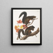 Sciurus longipilis Eekhoorn met lange vacht Natuurlijke grootte - John Woodhouse Audubon — ingelijst kunstwerk aan de muur