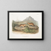 Spermophile tacheté, marmotte van Californië, natuurlijke grootte - John Woodhouse Audubon — ingelijst kunstwerk aan de muur