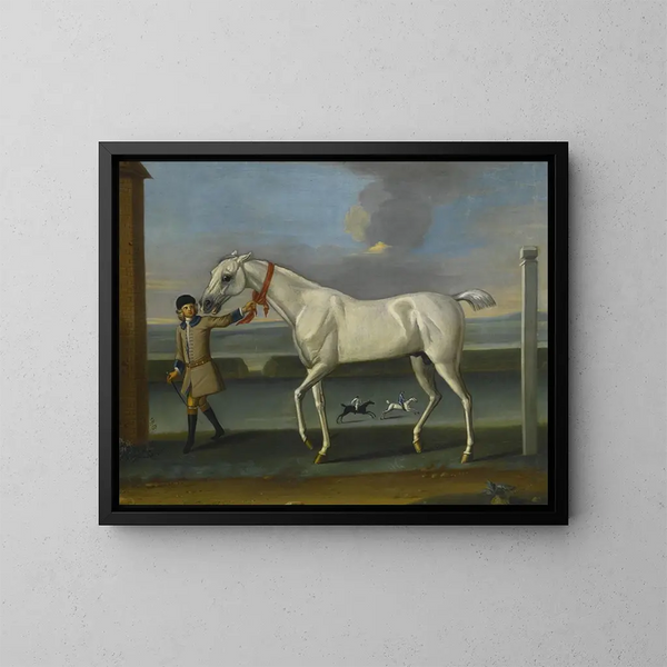 van het vrolijke veertje behorend tot Sir E. O'Brien - John Wootton — ingelijst kunstwerk aan de muur