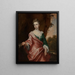 portret van Lucy Sherard, dochter van de graaf van Harborough en echtgenote van de hertog van Rutland - John Zachary Kneller — ingelijst kunstwerk aan de muur