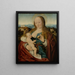 Madonna with the Pear - Joos van Cleve — framed artwork on a wall