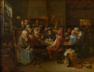Kroegenscène - Joos van Craesbeeck — weergave van het kunstwerk