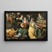 Een muzikantenvereniging - Joos van Winghe — ingelijst kunstwerk aan de muur