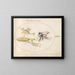 Platine 44 Mante, Éphémère et un Locuste Fictionnel - Joris Hoefnagel — ingelijst kunstwerk aan de muur